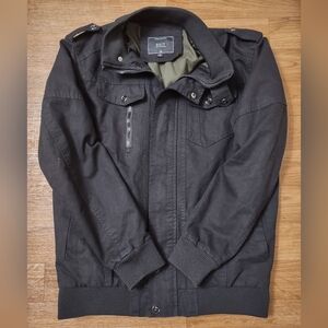 Black Utility Canvas Jacket Size Small